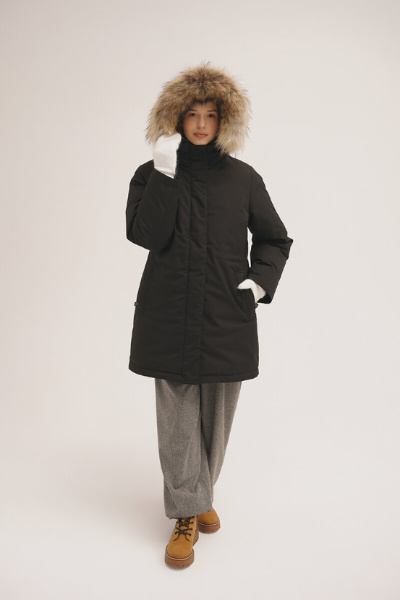 Парка пуховая Хайди Top Arctic Goose (Женский; 46; Черный без*Меха)